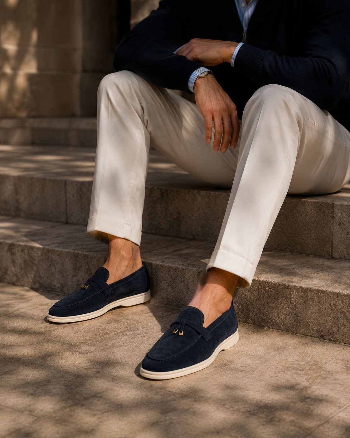 Mocassin Classic - Bleu Marine